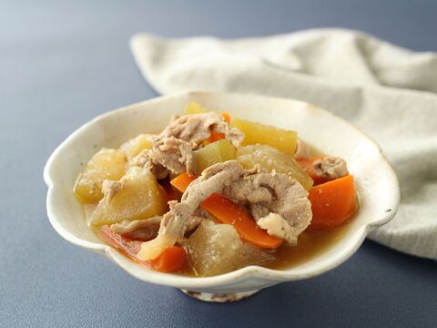 冬瓜と豚こま肉の甘味噌煮 フライパンで簡単煮物 暮らしニスタ