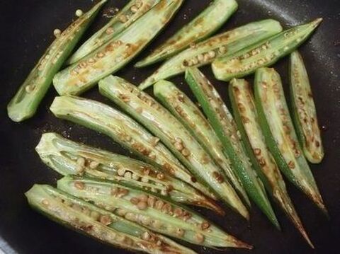 フライパンで美味すぎ副菜 オクラのめんつゆバター焼き 暮らしニスタ