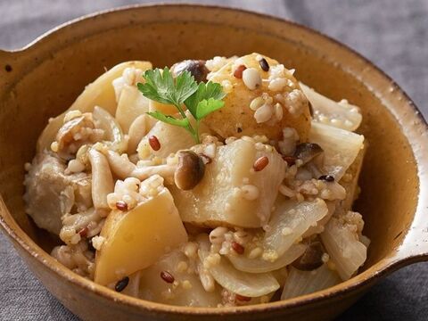 美容と健康をサポート 雑穀レシピ 雑穀ポテトのペペロンチーノ風 暮らしニスタ