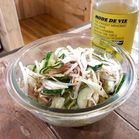 低カロリーなのに腹持ち もやしハムきゅうりのマヨポン和え 暮らしニスタ