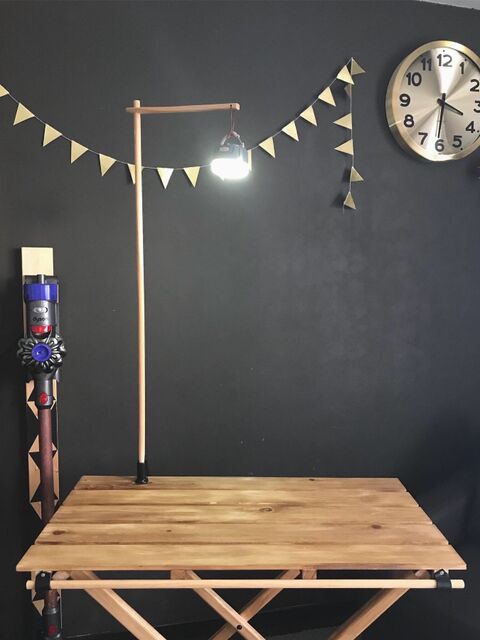 キャンプテーブル用 自作ランタンスタンド 暮らしニスタ