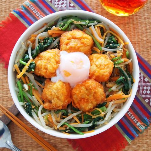 冷凍食品でアレンジ お弁当 ランチレシピ キムチから揚げのビビンパ風 暮らしニスタ