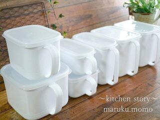 セリア100均のホーローに見える 取っ手つきストッカー 暮らしニスタ