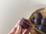 切り込み二本✂️だけ！可愛いぶどうのお花🍇お弁当にぴったり！