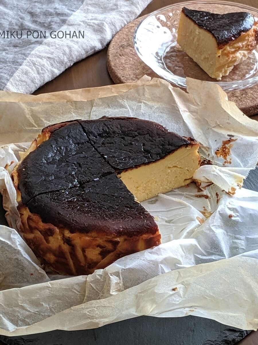 生クリームなし 混ぜて焼くだけバスク風チーズケーキ 暮らしニスタ