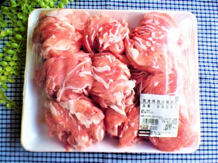 【コストコ】肉質に大満足♡国産豚肉小間切れ
