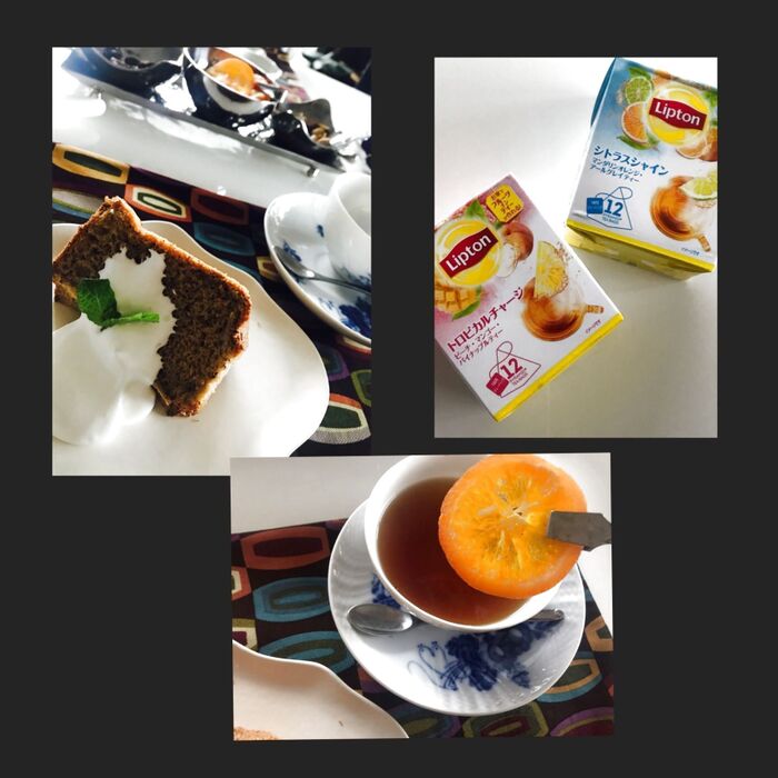 Liptonの紅茶で🍊フルーティな香り漂う午後のおやつ