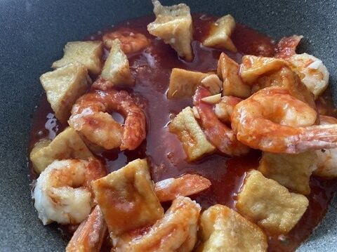 厚揚げでかさまし ボリュームたっぷりエビチリソース 暮らしニスタ 厚揚げでかさまし ボリュームたっぷりエビチリソース 暮らしニスタ