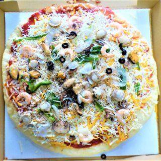 コストコ コスパ最高 シーフードたっぷりのピザ 暮らしニスタ コストコ コスパ最高 シーフードたっぷりのピザ 暮らしニスタ