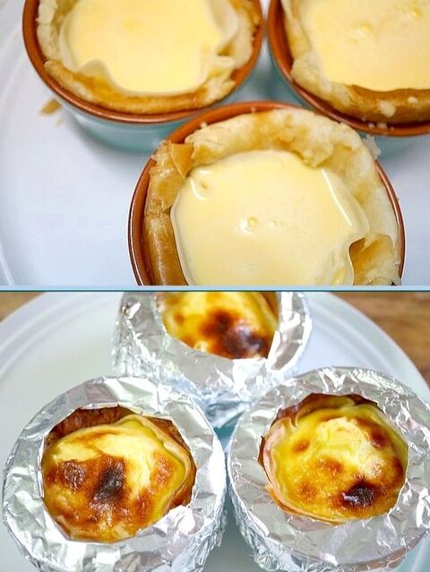 トースターで簡単 サクサク クロワッサン生地でエッグタルト 暮らしニスタ