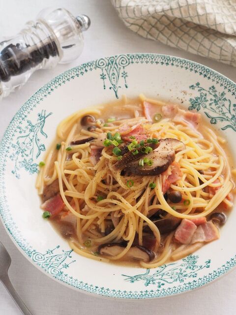ワンパンきのこの和風パスタ 時短 簡単 ランチ 暮らしニスタ