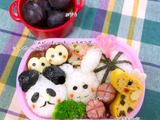 疲労回復にオススメ‼♥娘ちゃん動物弁当❤【じゃがいもシャキシャキサラダ】