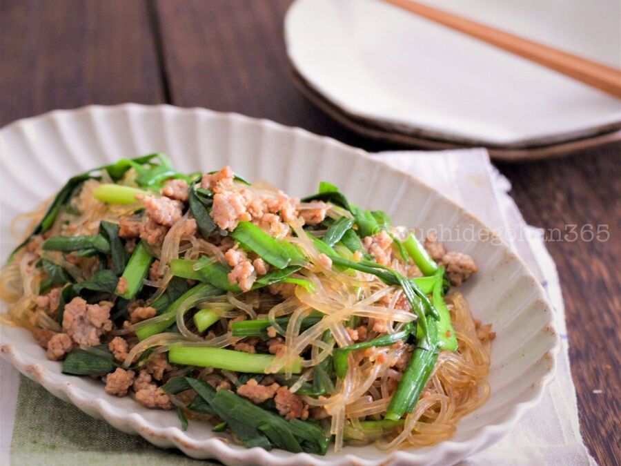 ごはんがすすむ ひき肉とにらの春雨炒め食材3つ 暮らしニスタ ごはんがすすむ ひき肉とにらの春雨炒め食材3つ 暮らしニスタ