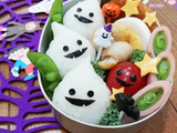 ご飯と海苔だけ！オバケちゃん三兄弟でハロウィン弁当