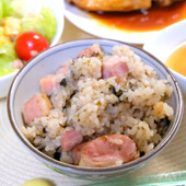 【家事ヤロウ】でやっていた海苔とベーコンの炊き込みごはんを試してみた！