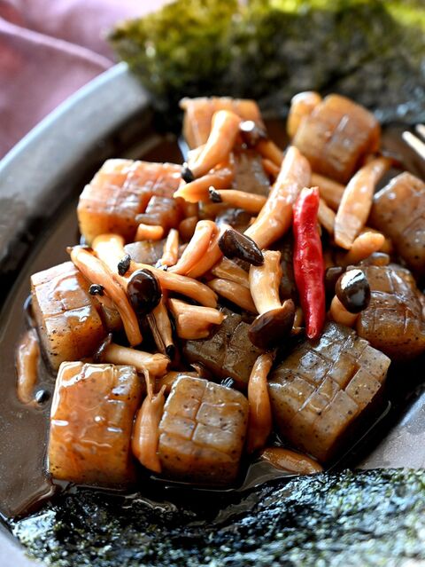 技あり時短 しめじ こんにゃくステーキ 簡単 暮らしニスタ