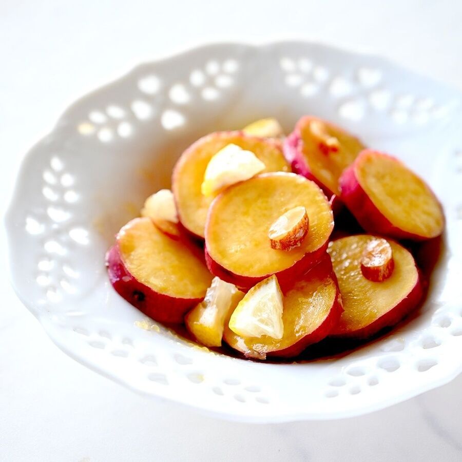 レンチン 優しいお味のさつまいも はちみつレモン味 定番野菜 簡単 常備菜 暮らしニスタ