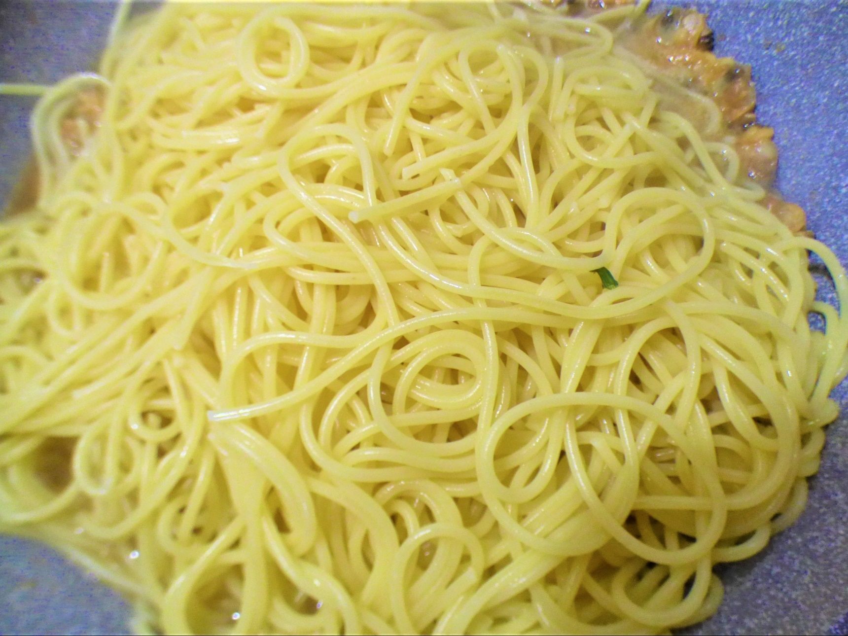 茹でたパスタに和える。