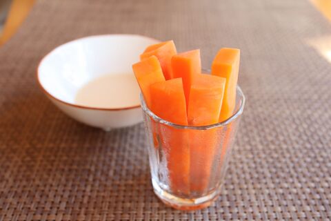1分ですぐおいしい にんじんスティック の作り方 やってみた 1分ですぐおいしい にんじんスティック の作り方 やってみた