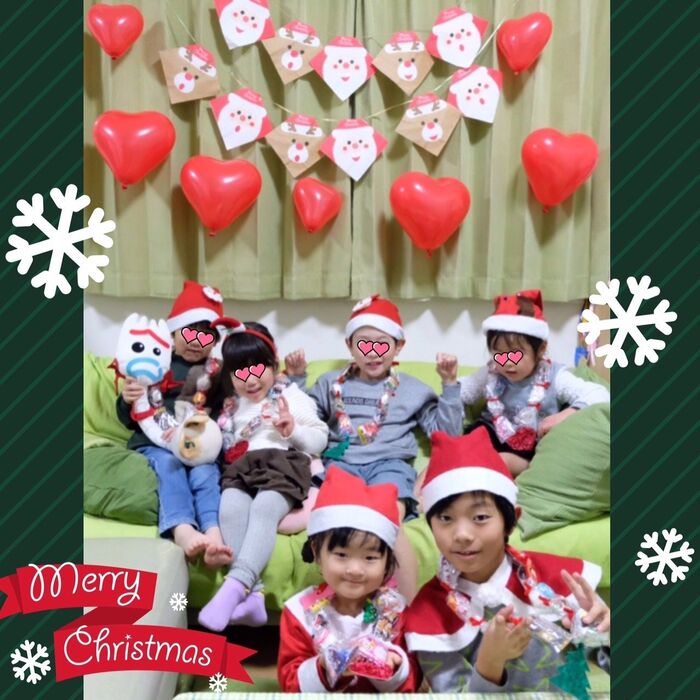 ◆クリスマスパーティーで記念写真