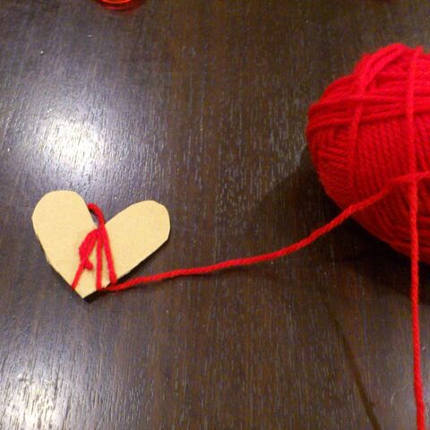 毛糸であったかハートツリー 暮らしニスタ