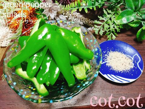 もしかしたらこの食べ方が一番美味しい 生ピーマンサラダ 暮らしニスタ