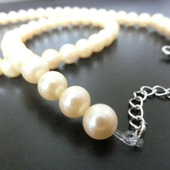 初めてでもできた！　220円でパールネックレスの修理♪