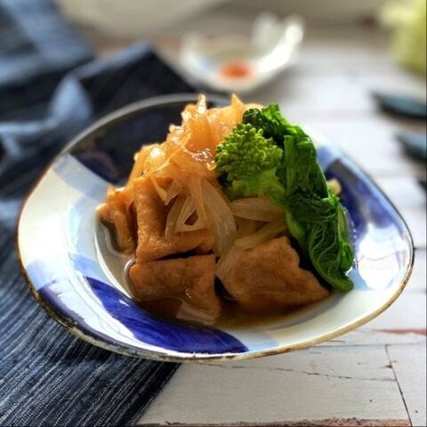 我が家の定番 とろ り玉ねぎと厚揚げの甘辛煮 暮らしニスタ