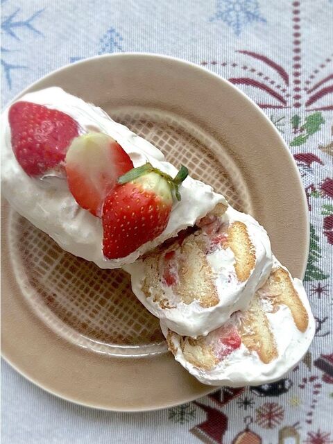 いちごビスケットケーキ 暮らしニスタ
