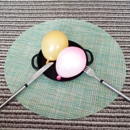 🌟風船🎈で、バレンタイン💖の食べる器〰⑦🌠