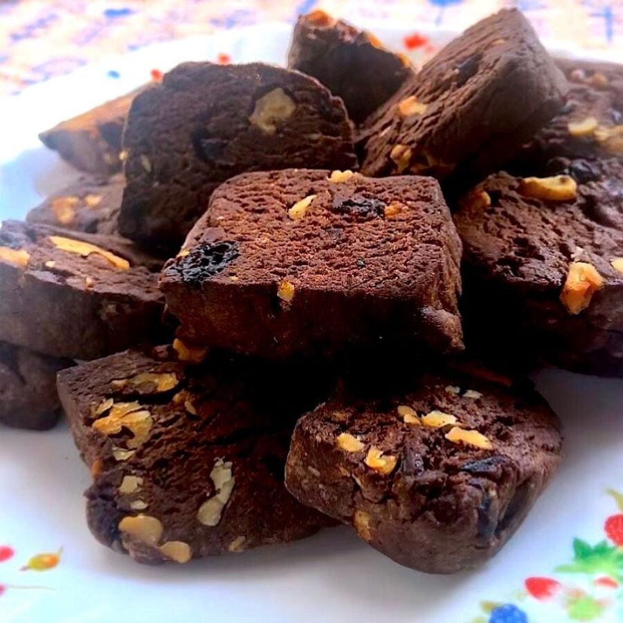 くるみとクランベリーのココアクッキー バター不使用 暮らしニスタ