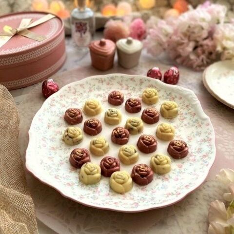 溶かして流して固めるだけ 一口サイズのきらきらバラチョコ 暮らしニスタ 溶かして流して固めるだけ 一口サイズのきらきらバラチョコ 暮らしニスタ
