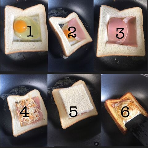 朝食に 食パンに目玉焼き インしちゃいました 暮らしニスタ