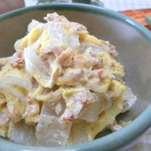 茹でたら和えるだけで無限副菜☆　白菜のごま味噌マヨ和え