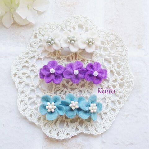 フェルトで作る小さなお花のバレッタ 暮らしニスタ フェルトで作る小さなお花のバレッタ 暮らしニスタ