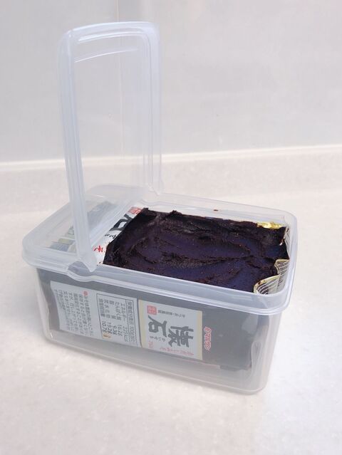 セリア フタが立つboxでお味噌収納 暮らしニスタ