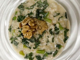 胡桃とケールのチーズリゾット