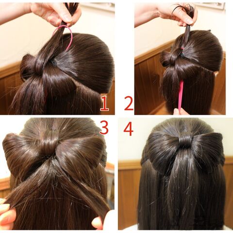 くるりんぱ 2回でリボンヘアー ゴムだけ簡単アレンジ 暮らしニスタ くるりんぱ 2回でリボンヘアー ゴムだけ簡単アレンジ 暮らしニスタ