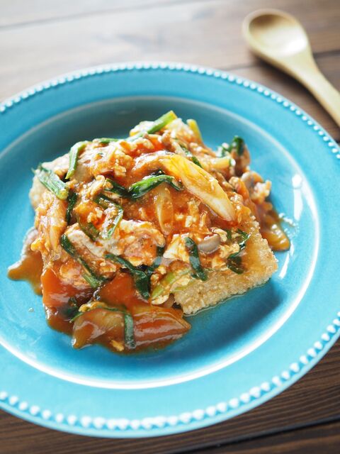 五感で楽しむ カリカリ玄米おこげのトマト中華あんかけ 暮らしニスタ