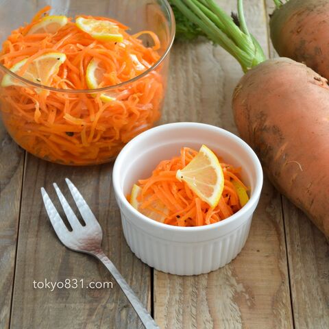 簡単 人参とレモンのラペ 作り置き パーティーの前菜にも 暮らしニスタ