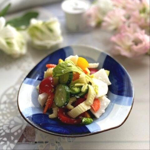 味付けはたった一つ カラフル野菜の塩麹マリネ 暮らしニスタ