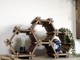 おうち時間子どもとDIY！キットで作る六角形ラック