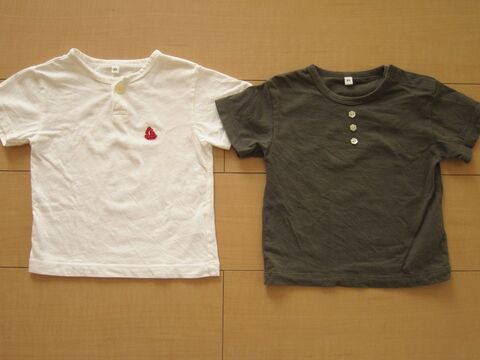 もったいなくて捨てられないボタンを無地の子どもtシャツにつけて 似合うオリジナルを作る 暮らしニスタ