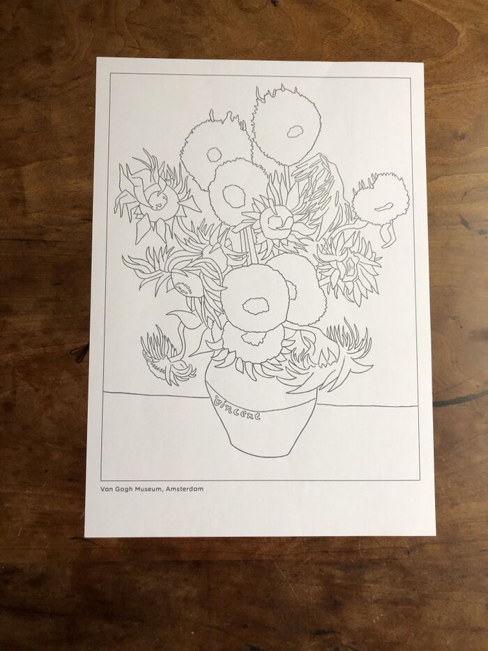 無料dl ゴッホの塗り絵で上質な おうち時間 を楽しもう 暮らしニスタ Goo ニュース