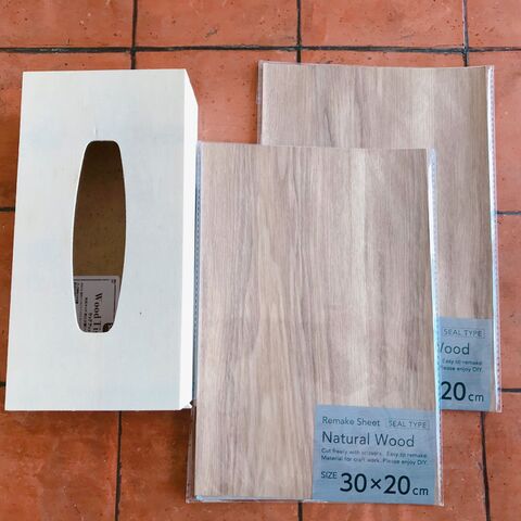 100均商品3つで簡単 高級感あり 木目のお洒落なティッシュケースの作り方 暮らしニスタ 100均商品3つで簡単 高級感あり 木目のお洒落なティッシュケースの作り方 暮らしニスタ