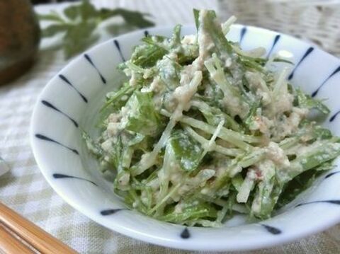 水切り不要 お箸が止まらぬ水菜の白和えサラダ 暮らしニスタ 水切り不要 お箸が止まらぬ水菜の白和えサラダ 暮らしニスタ