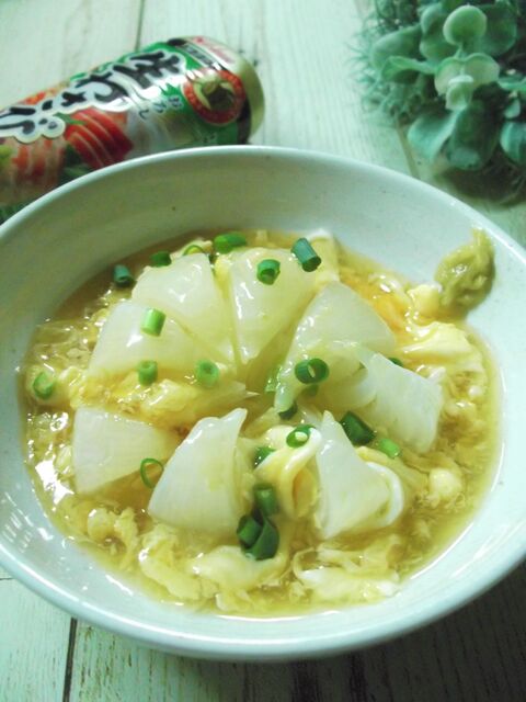 レンジで7分 新玉ねぎの卵あんかけ 暮らしニスタ