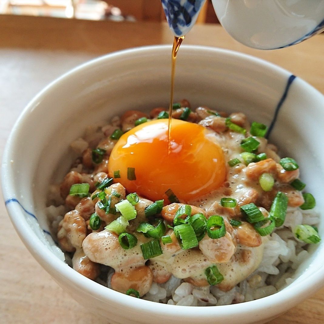 我が家はだし醤油をたら～りとかけて