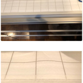 食器棚シートのよれはマスキングテープで防止！