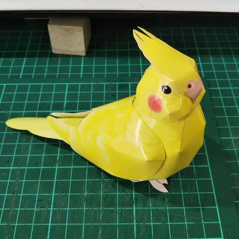 無料dlでペーパークラフトを作る オカメインコ 暮らしニスタ 無料dlでペーパークラフトを作る オカメインコ 暮らしニスタ